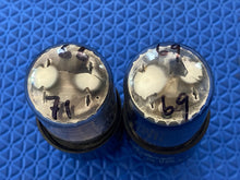 Load image into Gallery viewer, Matched Pair General Electric GE 6SN7 6SN7GTB Vacuum Tubes Valves Copper Support Rods

