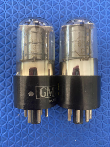 Matched Pair Sylvania 6K6 6K6GT Vacuum Tubes Valves