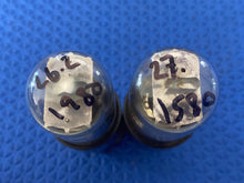 Load image into Gallery viewer, Matched Pair Sylvania 6K6 6K6GT Vacuum Tubes Valves
