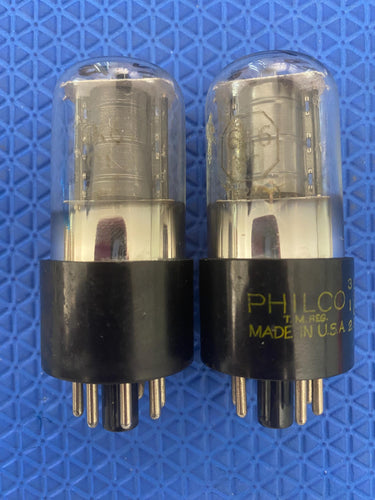 Matched Pair Sylvania 6K6 6K6GT Vacuum Tubes Valves NOS-Testing