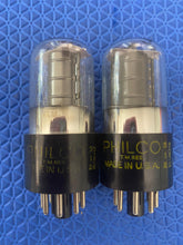 Load image into Gallery viewer, Matched Pair Sylvania 6K6 6K6GT Vacuum Tubes Valves
