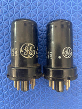 Load image into Gallery viewer, Matched Pair General Electric GE 6SJ7 6J8P Vacuum Tubes Valves NOS-Testing
