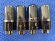 Load image into Gallery viewer, 4 Ken-Rad 50L6 50L6GT Vacuum Tubes Valves Black / Gray Glass Lot Of Four
