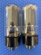 Load image into Gallery viewer, Matched Pair RCA Black Plate 6L6 6L6GC Vacuum Tubes Valves NOS-Testing
