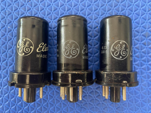 3 General Electric GE 12J5 Vacuum Tubes Valves Lot Of Three