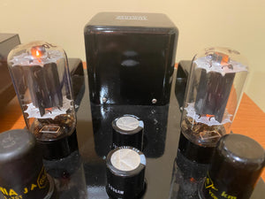 Matched Pair RCA Black Plate 6L6 6L6GC Vacuum Tubes Valves NOS-Testing