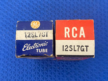 Load image into Gallery viewer, Matched Pair General Electric GE 12SL7 12SL7GT Vacuum Tubes Valves NOS NIB
