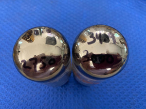 Matched Pair Sylvania 6L6 6L6GC Vacuum Tubes Valves NOS-Testing