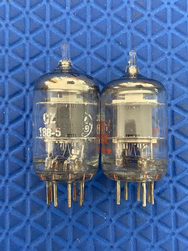 Matched Pair General Electric 5654 5654W 6AK5 6J1 6J2 Milspec Industrial Vacuum Tubes Valves NOS NIB