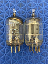 Load image into Gallery viewer, Matched Pair Unitron 6AK5 5654 6J1 6J2 Vacuum Tubes Valves NOS NIB
