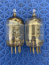 Load image into Gallery viewer, Matched Pair Unitron 6AK5 5654 6J1 6J2 Vacuum Tubes NOS NIB
