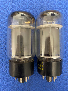 Matched Pair Sylvania Uncle Doug 6L6 6L6GC Vacuum Tubes Valves