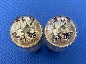 Matched Pair RCA Black Plate 6L6 6L6GC Vacuum Tubes Valves NOS-Testing