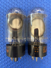 Load image into Gallery viewer, Matched Pair RCA Black Plate 6L6 6L6GC Vacuum Tubes Valves NOS-Testing
