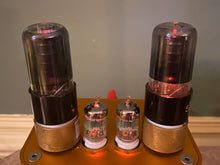 Load image into Gallery viewer, Matched Pair General Electric GE 6V6 6V6GT Vacuum Tubes Black Glass

