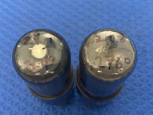Load image into Gallery viewer, Matched Pair General Electric GE 6V6 6V6GT Vacuum Tubes Valves Black Glass
