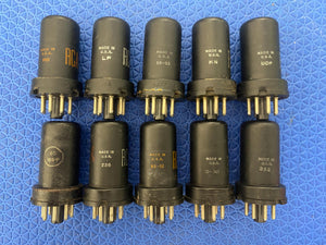 10 RCA 6AC7 Vacuum Tubes Valves Lot Of Ten