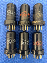 Load image into Gallery viewer, 6 General Electric GE 6AC7 Vacuum Tubes Lot Of Six
