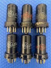 Load image into Gallery viewer, 6 General Electric GE 6AC7 Vacuum Tubes Lot Of Six
