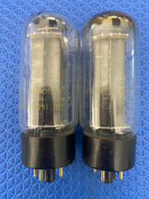 Load image into Gallery viewer, Matched Pair Westinghouse Reliatron 5U4 5U4GB Vacuum Tubes Copper Getter-Support Rods
