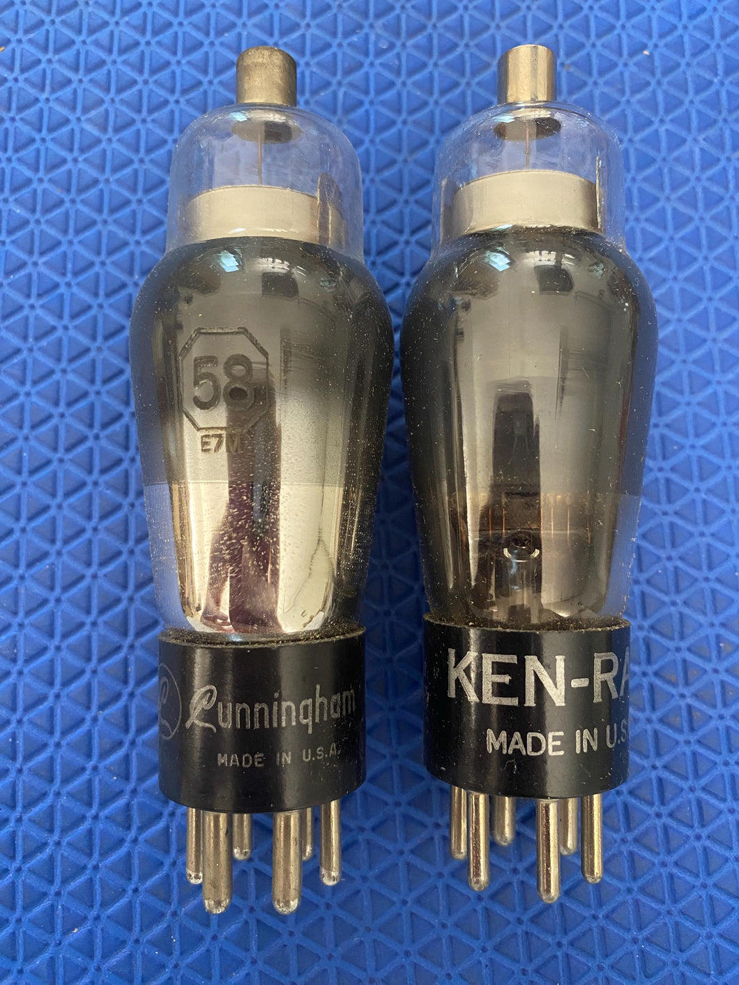 2 US-Made Type / Number 58 #58 Vacuum Tubes Valves NOS NIB Lot Of Two