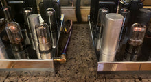 Load image into Gallery viewer, Matched Pair Tung-Sol 6SN7 6SN7GT Mouse Ear Vacuum Tubes Valves Copper Support Rods Black Plates

