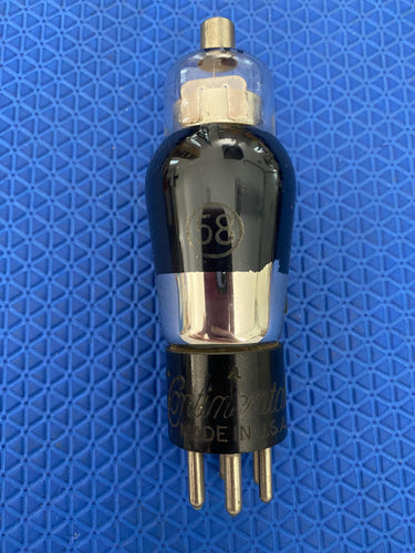 Continental Number / Type 58 #58 Engraved / Stamped Base Vacuum Tube Valve