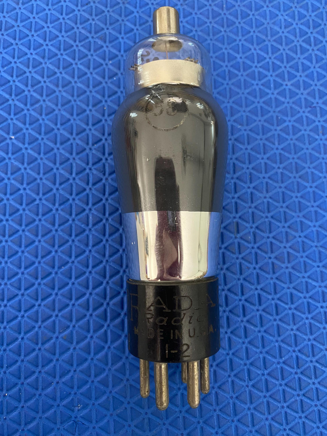 Fada Number / Type 58 #58 Engraved / Stamped Base Vacuum Tube Valve