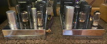 Load image into Gallery viewer, Matched Pair Sylvania 6SN7 6SN7GT Vacuum Tubes Valves Black Ladder Plates
