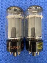 Load image into Gallery viewer, Matched Pair Sylvania Uncle Doug 6L6 6L6GC Vacuum Tubes Valves NOS-Testing
