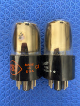 Load image into Gallery viewer, Matched Pair General Electric GE 12SL7 12SL7GT Vacuum Tubes NOS NIB
