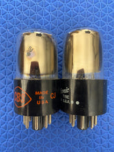 Load image into Gallery viewer, Matched Pair General Electric GE 12SL7 12SL7GT Vacuum Tubes NOS NIB

