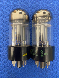 Matched Pair Sylvania 12SL7 12SL7GT Vacuum Tubes Valves NOS NIB