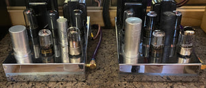Matched Pair General Electric GE 6SN7 6SN7GTB Vacuum Tubes Valves Copper Support Rods NOS NIB