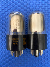 Load image into Gallery viewer, Matched Pair General Electric GE 6SN7 6SN7GTB Vacuum Tubes Valves Copper Support Rods NOS NIB
