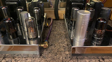 Load image into Gallery viewer, Matched Pair National Union NU Black Glass 6SN7 6SN7GT Vacuum Tubes Valves
