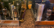 Load image into Gallery viewer, Matched Pair Tung-Sol 6SN7 6SN7GTB Vacuum Tubes Valves Silver Top Winged Plate
