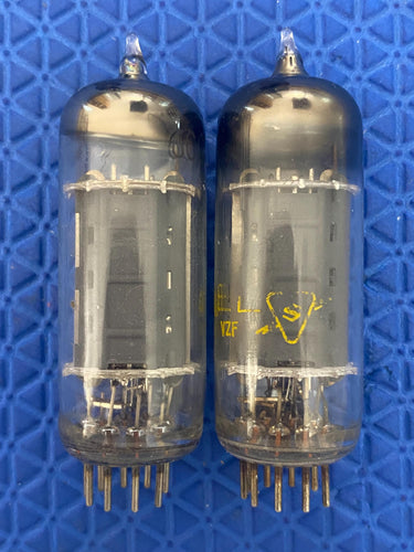 Matched Pair Sylvania 6CG7 6FQ7 Vacuum Tubes Valves NOS-Testing