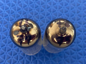 Matched Pair RCA 6CG7 6FQ7 Vacuum Tubes Valves With Shields NOS-Testing
