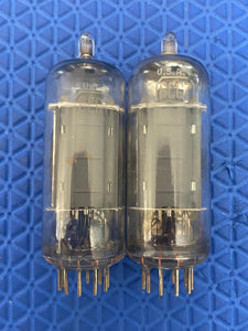 Matched Pair RCA Hazy Top 6CG7 6FQ7 Vacuum Tubes Valves With Shields NOS-Testing