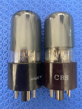 Load image into Gallery viewer, Matched Pair Hytron 6V6 6V6GT Vacuum Tubes Valves Black Glass
