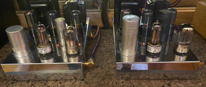 Matched Pair RCA Hazy Top 6CG7 6FQ7 Vacuum Tubes Valves With Shields NOS-Testing