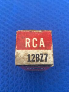 RCA Black Plate 12BZ7 Vacuum Tube Valve NOS NIB For Your Univalve Or Bottlehead