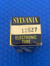 Load image into Gallery viewer, Sylvania Black Plate 12BZ7 Vacuum Tube Valve NOS NIB For Your Univalve Or Bottlehead
