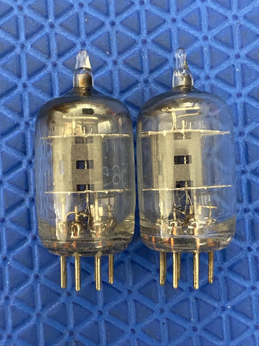 Matched Pair Unitron 6AK5 5654 6J1 6J2 Vacuum Tubes Valves NOS NIB
