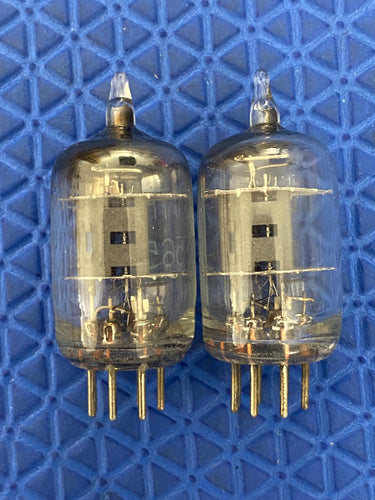 Matched Pair Unitron 6AK5 5654 6J1 6J2 Vacuum Tubes Valves NOS NIB