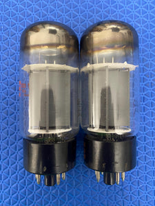 Matched Pair Sylvania Uncle Doug 6L6 6L6GC Vacuum Tubes Valves NOS-Testing
