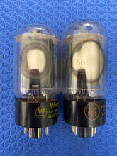 Load image into Gallery viewer, Matched Pair Hytron 6L6 6L6GB Uncle Doug Vacuum Tubes Valves Black Plate
