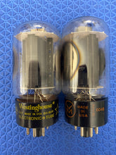 Load image into Gallery viewer, Matched Pair Hytron 6L6 6L6GB Uncle Doug Vacuum Tubes Valves Black Plate
