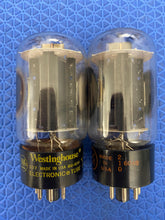Load image into Gallery viewer, Matched Pair Hytron 6L6 6L6GB Uncle Doug Vacuum Tubes Valves Black Plate
